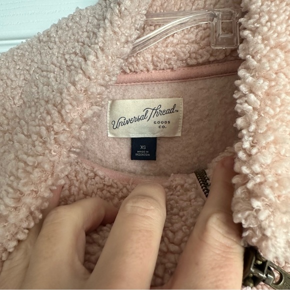 Universal threads color block Sherpa quarter zip - xs - Picture 2 of 4